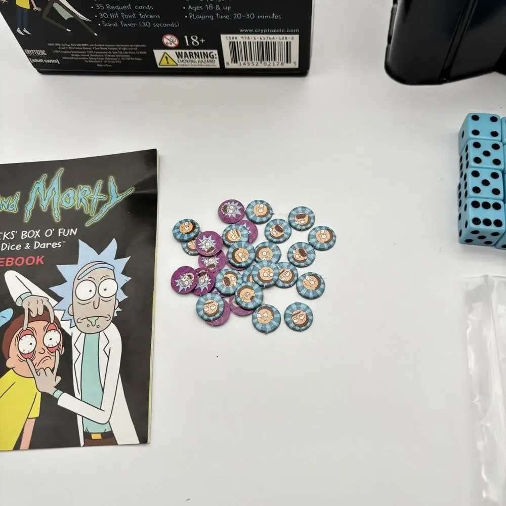 Mr. Meekseeks' Box O' Fun, Dice Table Top Game Complete. Very Good Condition.